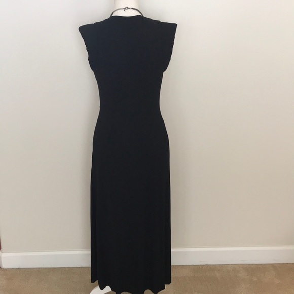 Black Jersey Midi Dress - Picture 3 of 6